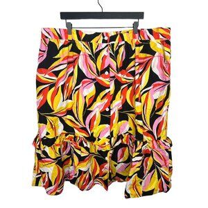 Skirt Womens Plus Size 2X Midi Long Boho Peasant Cottagecore Pink Black Work